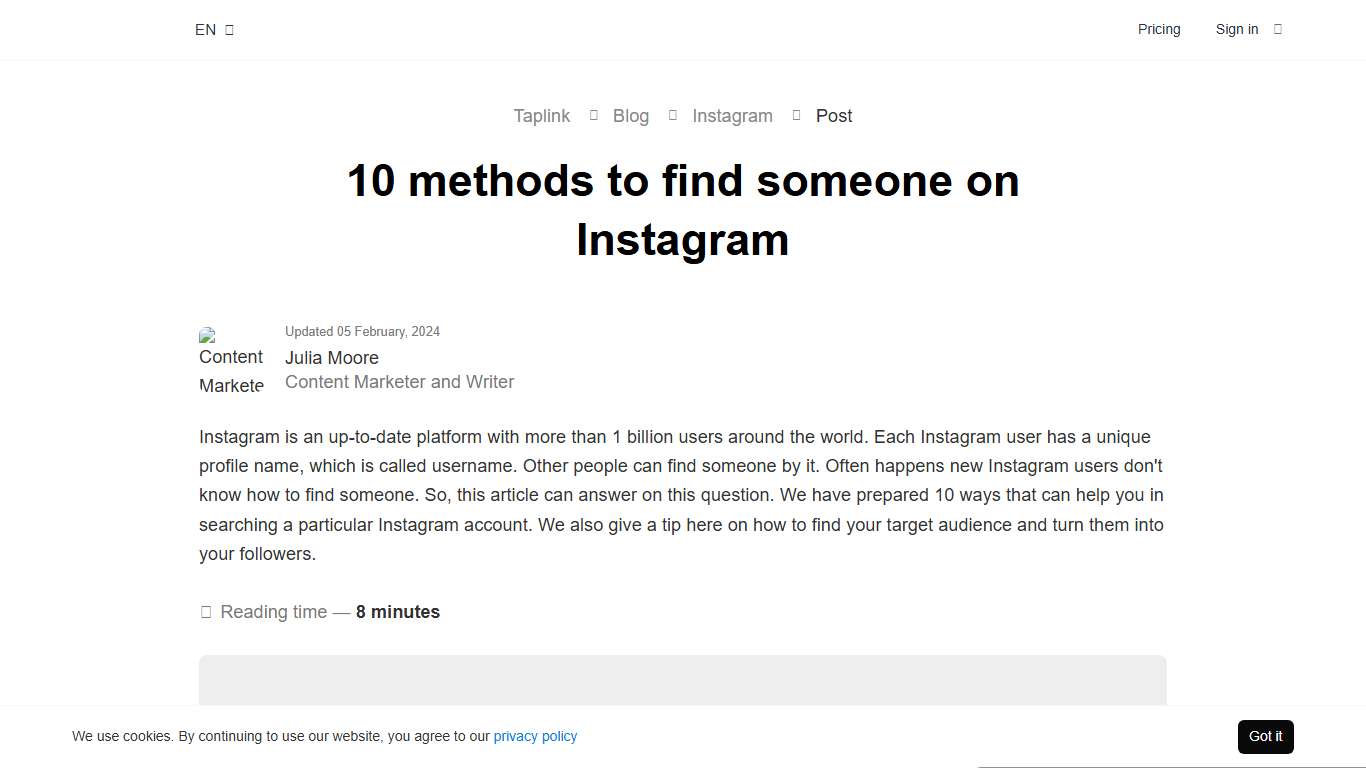 How to find someone on Instagram 10 methods